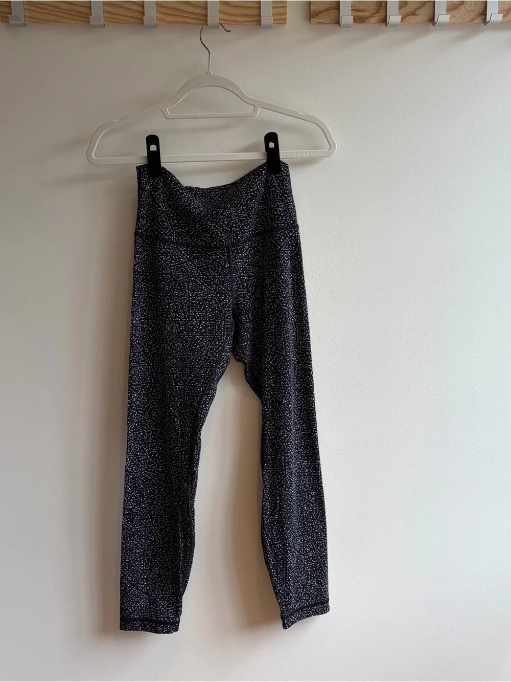 lululemon athletica Black with White Speckle Leggings